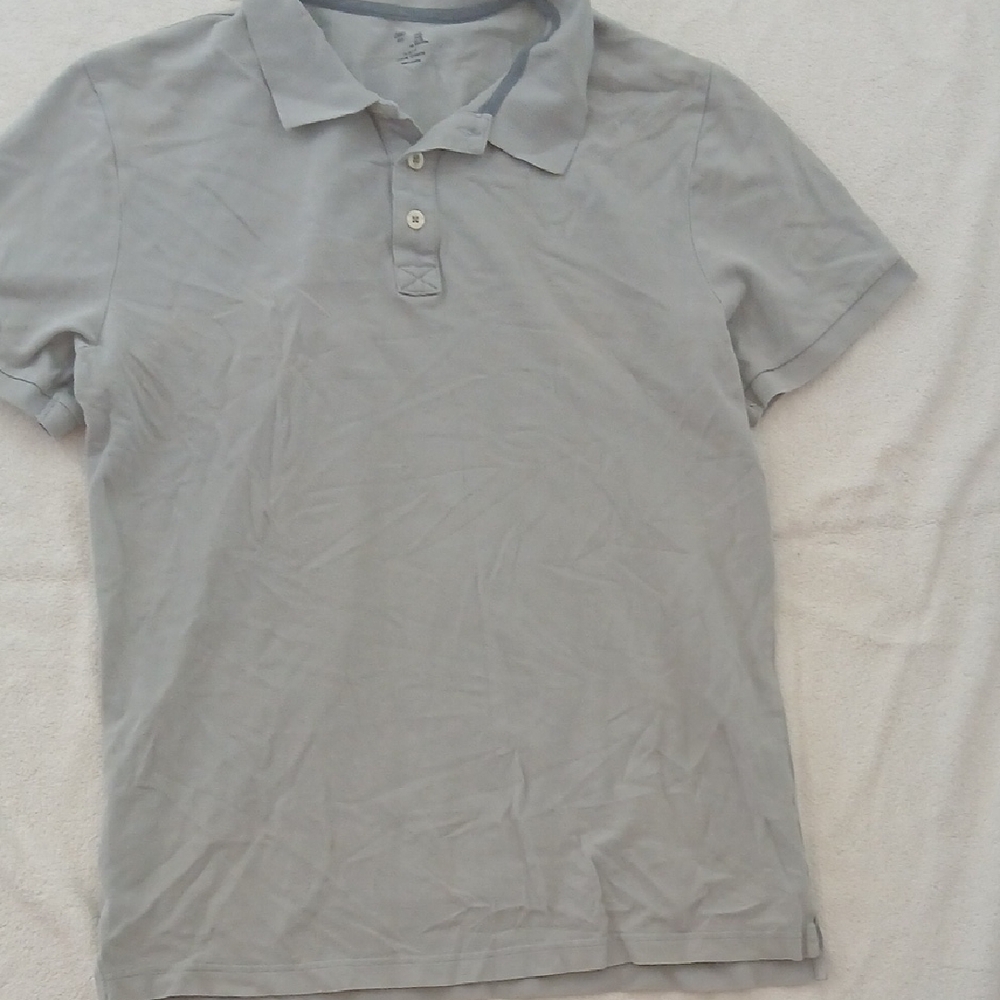 Gap Men's Gray Polo Shirt XL